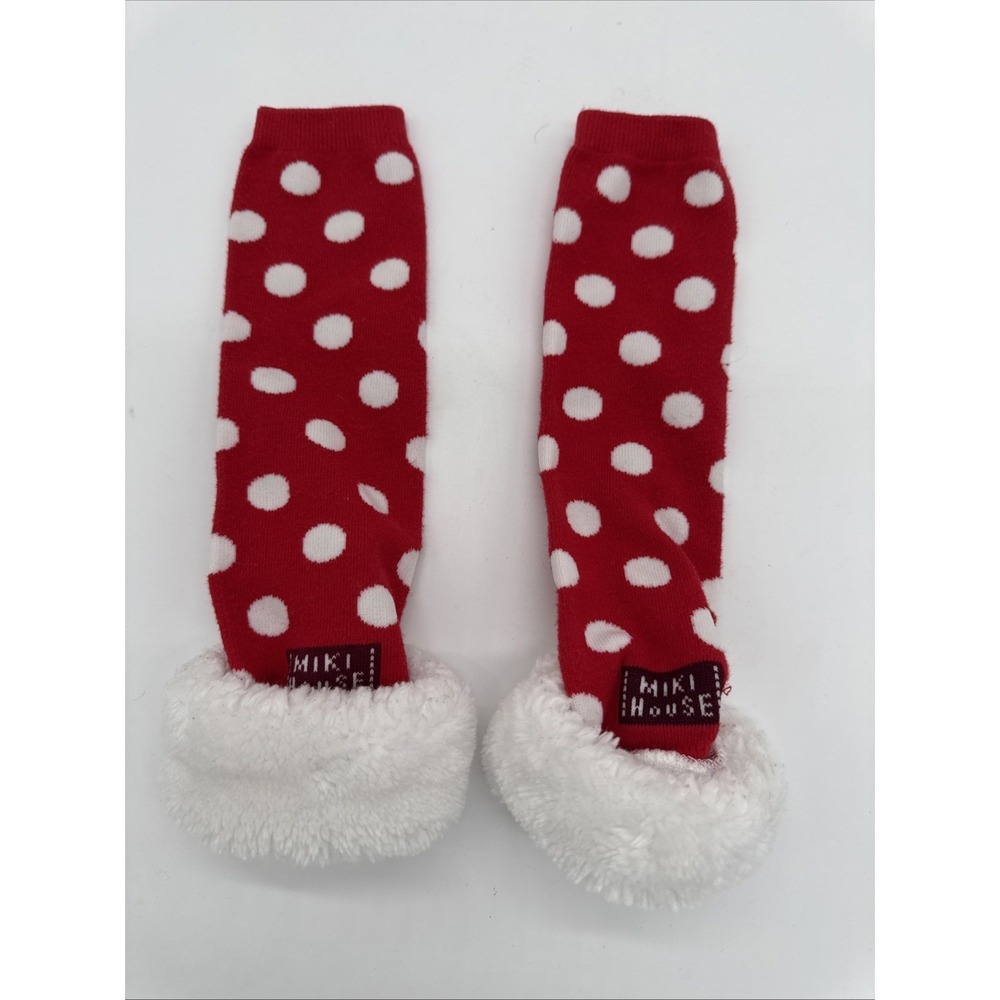 Boutique‎ Miki House Leg Warmers - Knee High for Girls Red Polka Dot